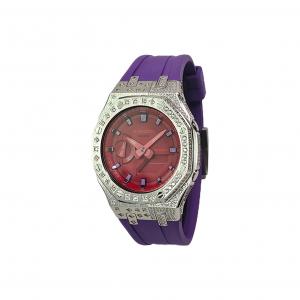 Часы Casio G-Shock Analog-Digital 2100 Series, арт. GA-2100-4A, фиолетовый/серебристый