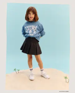 Детская худи с позиционным принтом Stitch Kids El Corte Inglés, темно-синий