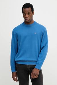 Хлопковый свитер Calvin Klein Jeans, синий