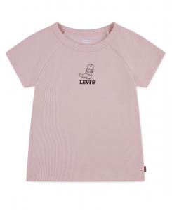 Топ-реглан с аппликацией в виде сапог для девочек Levi's, Crystal Rose