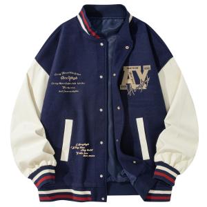 YK&YB Тао Хуан Бейсбольная куртка унисекс, Navy Blue