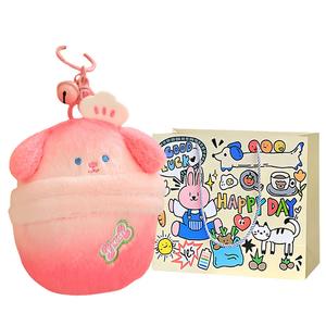 Плюшевый кулон собака с яйцами, высота 10см Bobby Bear, Pink+Exclusive Shopping Bag