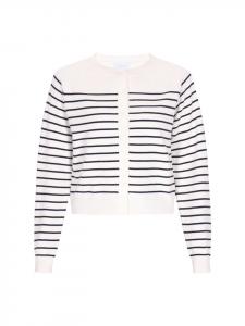 Женский кардиган темно-синего цвета с оттенком белого usha BLUE LABEL