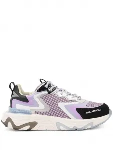 Кроссовки с металлическими вставками из сетки KARL LAGERFELD, фиолетовый