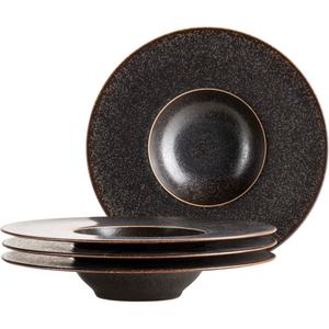 Тарелка для пасты Gourmetteller Powerful, из фарфора Набор посуды, набор тарелок Mäser, черный