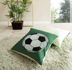 Декоративная подушка Тикаа Ticaa 40х40 см, зеленый/белый