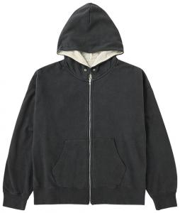 Толстовка Visvim Jumbo SB Dual Hoodie FZ DMGD, черный
