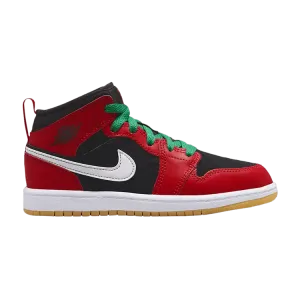 Кроссовки Air Jordan Air Jordan 1 Mid SE PS 'Christmas', красный