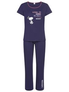 Peanuts Пижама темно-синего цвета с принтом