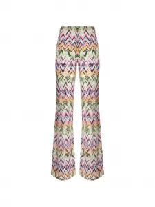 Пляжные брюки с узором "елочка" Missoni, розовый