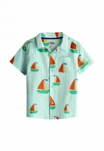 Рубашка с принтом, стандартного кроя Jojo Maman Bébé, Blue