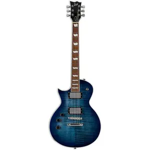 ESP LTD Eclipse EC-256FM для левшей - гриф из обожженного хатобы, кобальтово-синий