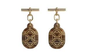 Chaine D'Ancre серьги металлические женские HERMES, gilded color