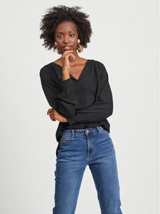 Рубашка свободного кроя Vila, черный