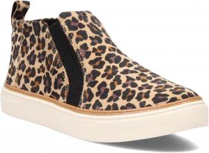 Женские высокие кроссовки TOMS Bryce с подкладкой из искусственного меха, Classic Tan Leopard Print Suede
