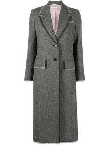 Thom Browne однобортное пальто, серый