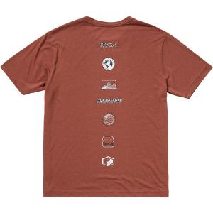 Футболка RVCA XT Stacks Short-Sleeve RVCA, Dusty Red