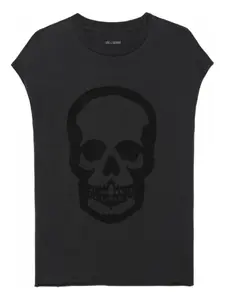 Майка Cloe с черепом Zadig&Voltaire, серый