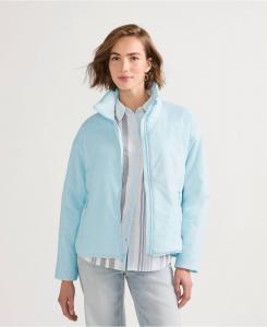 Женская высокая утепленная куртка WanderFree Lands' End, Sunwashed blue