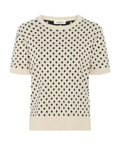 Пуловер Sandshell в черный горошек Soaked In Luxury, бежевый