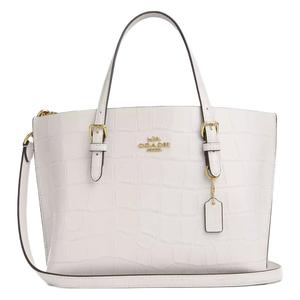 COACH Сумка-шоппер из кожи с тиснением под крокодила