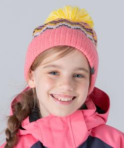 Детская вязаная шапка Phenix Skiwear с комбинированной каймой