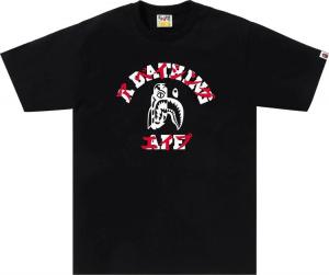 Футболка BAPE Tiger Shark Japanese Letter 'Black', черный