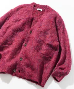 Свободный кардиган с пушистым плетением, модель 25AW Freak'S Store, цвет Red