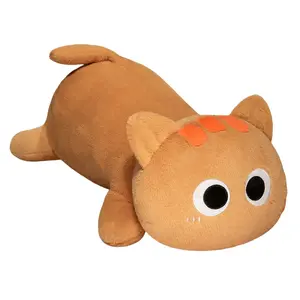 Плюшевая кукла Cartoon Kitten Dolls высота 50см/90см MAOGEGE, оранжевый