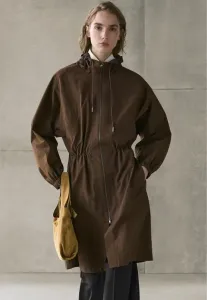 Длинный технический тренч Massimo Dutti, Dark Brown