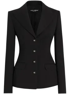 Блейзер с заостренными лацканами DOLCE & GABBANA, черный