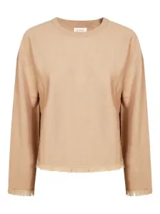 Джемпер с круглым вырезом и длинными рукавами Sun68, светло-коричневый