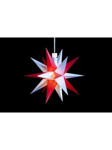 Sterntaler Декоративная звезда | Миниатюрная рождественская звезда | Пластик | 18 лучей | Белая