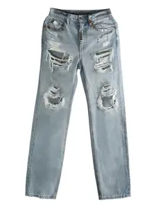 Джинсы с потертостями Alexander Wang, синий