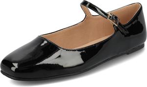 Женские туфли-лодочки Journee Carrie среднего и широкого размера с ремешком и пряжкой Journee Collection, черный