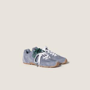 Кроссовки New Balance X Miu Miu 530 SL из замши и сетчатого материала, голубой