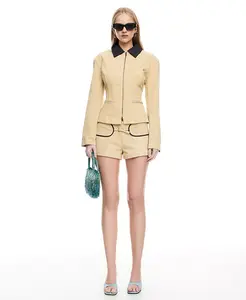 Женские шорты Soho с передней молнией Lioness, загар/бежевый