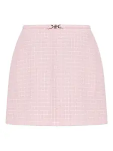 Мини-юбка в клетку Versace, розовый