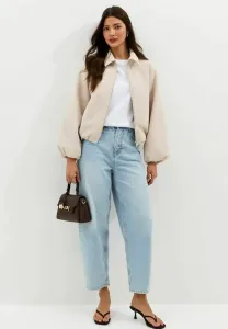 Легкая куртка с воротником на молнии New Look, Stone