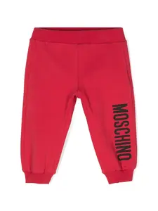 Спортивные брюки с логотипом Moschino Kids, красный
