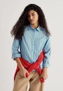 Блузка isla на пуговицах Seasalt Cornwall, Blue Lynher Waterfall