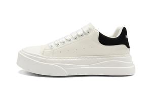 Кроссовки для скейтбординга мужские бело-черные HLA