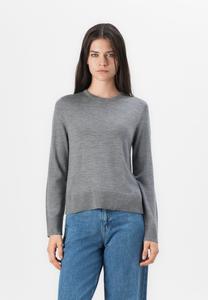 Джемпер Selected Femme SLFTHEA LS O O-NECK, Medium Grey/Mottled Grey