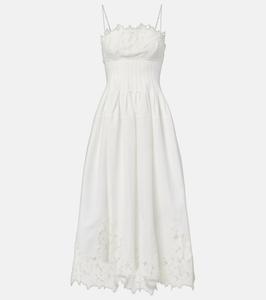 Платье миди Lilianna из хлопковой смеси Simkhai, White Multi