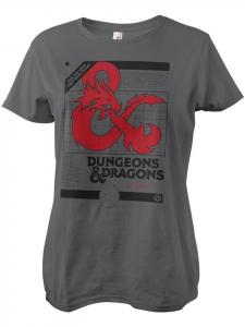 Dungeons And Dragons Футболка "D&D 3 Volume Set Girly Tee" серого цвета