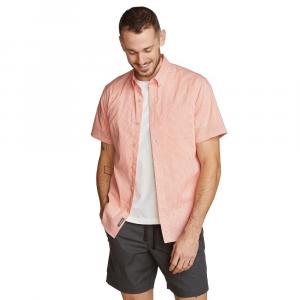 Рубашка на пуговицах с короткими рукавами Big & Tall Eddie Bauer Voyager Flex, цвет Flimingo