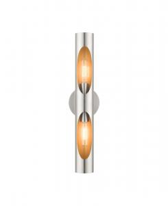 Настенный светильник Novato 2 Lights Livex, цвет silver-tone