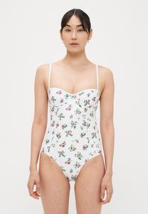 Купальник Tory Burch PRINTED UNDERWIRE ONE PIECE, Multi/Off-White