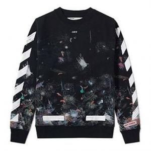 Толстовка galaxy brushed print sweatshirt 'black' Off-White, черный