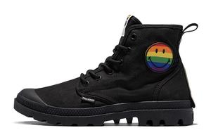 Pampa Canvas Shoes Unisex High-top Black Palladium